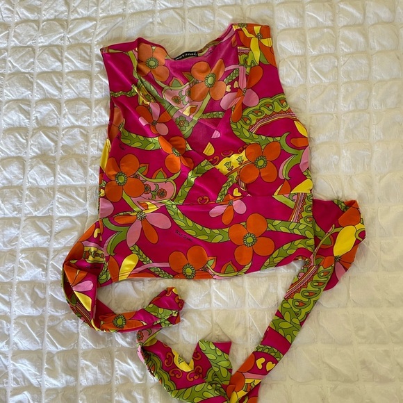 Wet Seal boho vintage Y2K retro crop top - Picture 1 of 6